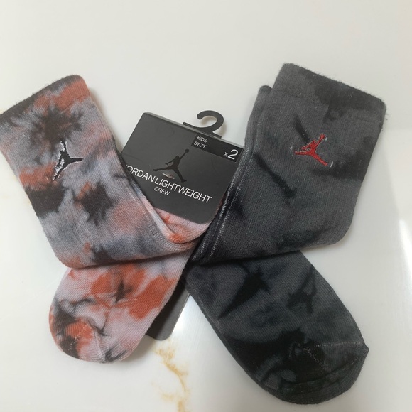 Nike Jordan All Over Print 2 Pack Socks Sz 5Y-7Y - Picture 4 of 4